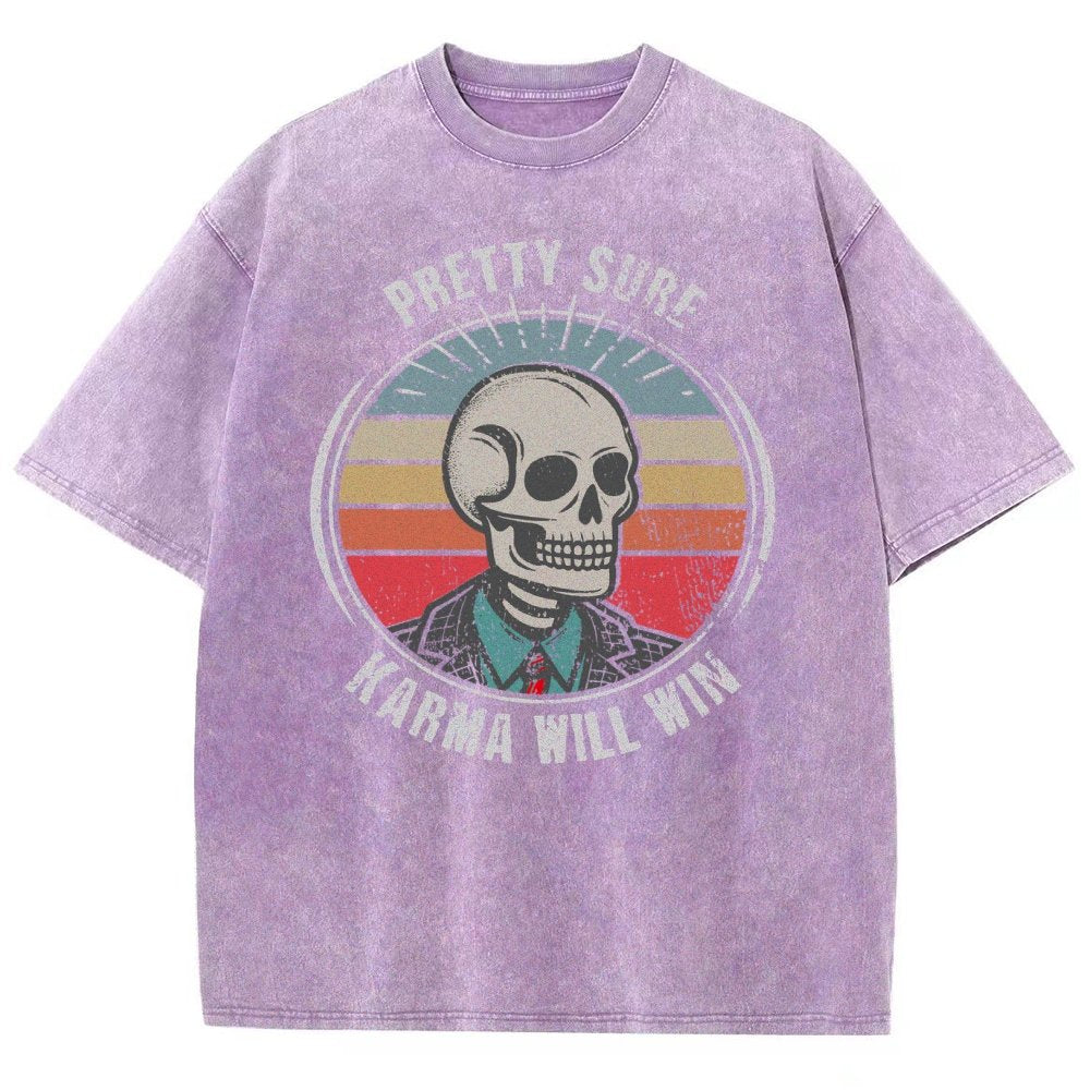Karma for the Win Vintage Distressed T-shirt