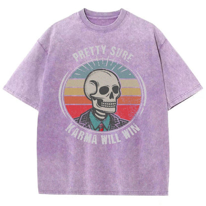 Karma for the Win Vintage Distressed T-shirt