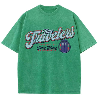Timey Wimey University Vintage Distressed T-shirt