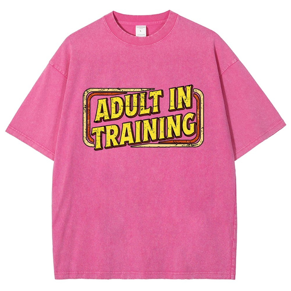 Adult In Training Vintage Distressed T-shirt