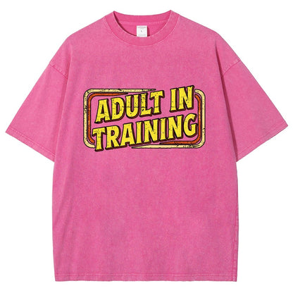 Adult In Training Vintage Distressed T-shirt