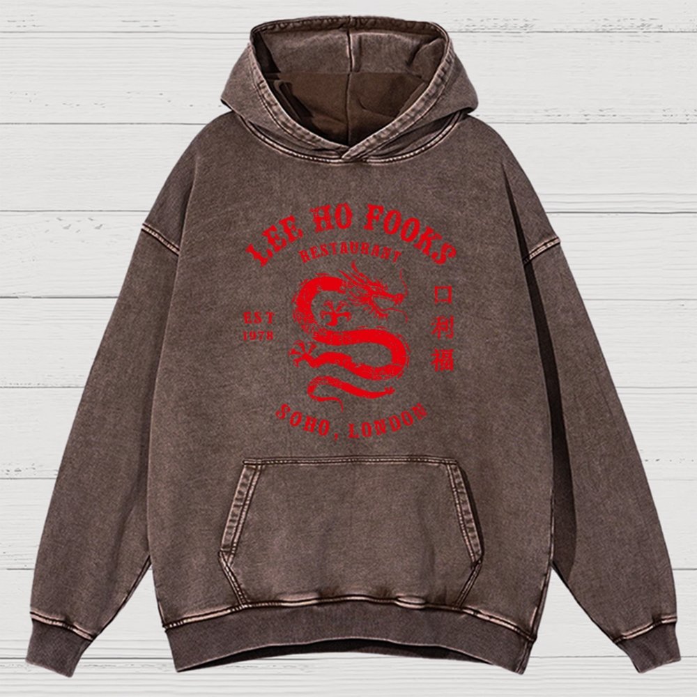 Lee Ho Fook Vintage Distressed Hoodie