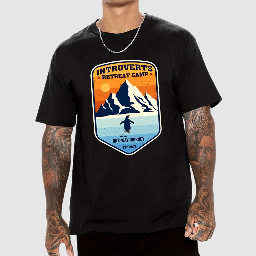 Introverts Retreat Camp Geek T-Shirt