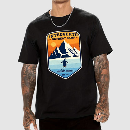 Introverts Retreat Camp Geek T-Shirt