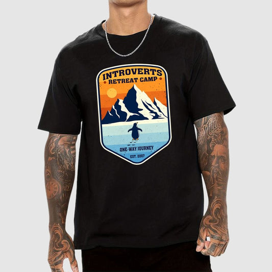 Introverts Retreat Camp Geek T-Shirt