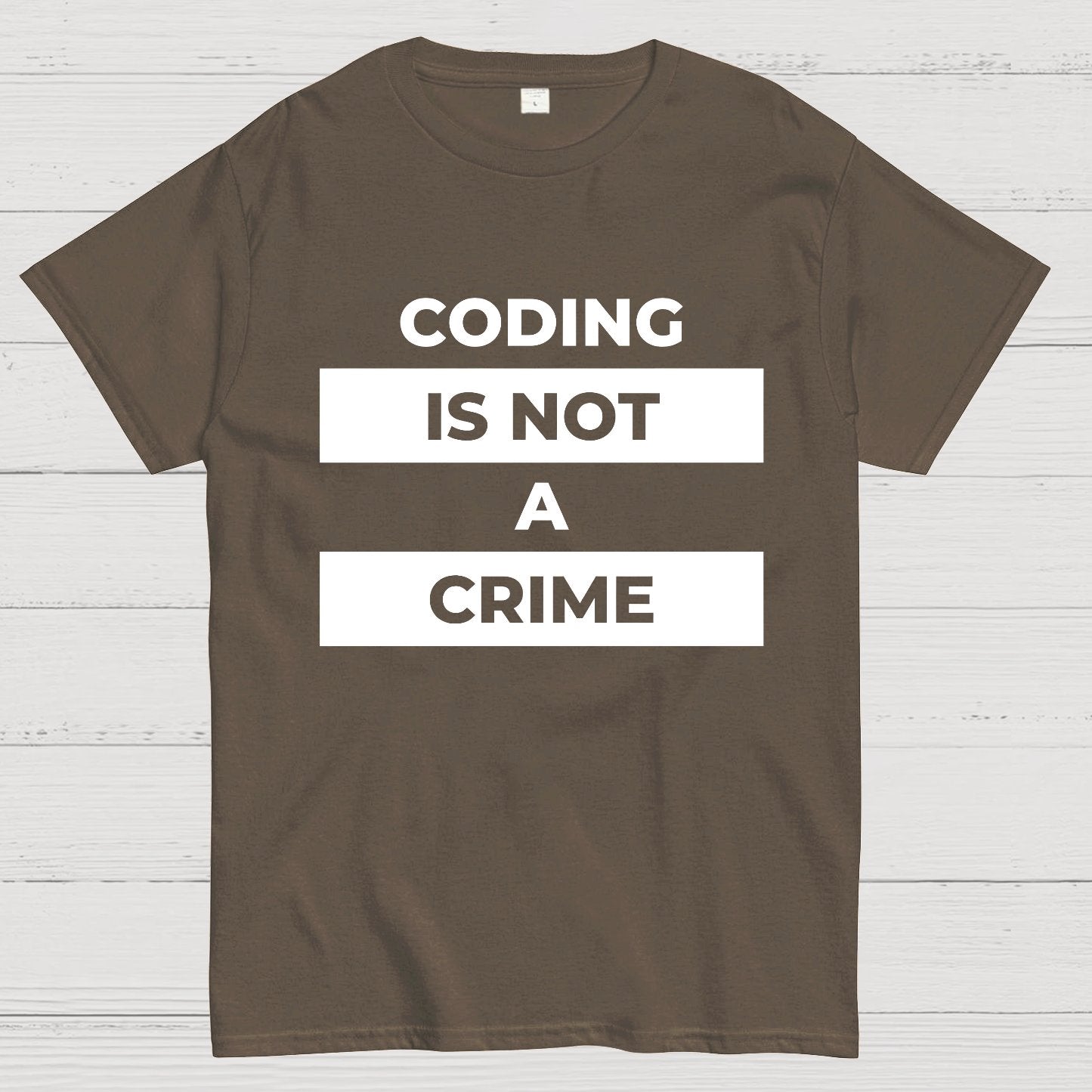 Coding Is Not A Crime Geek T-Shirt