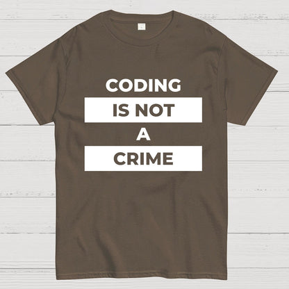 Coding Is Not A Crime Geek T-Shirt