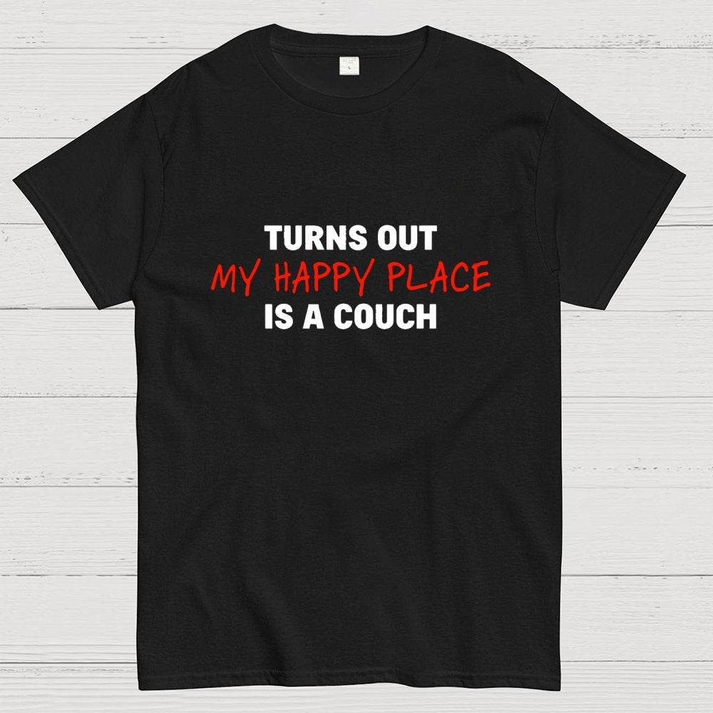 My Happy Place Is A Couch Geek T-Shirt