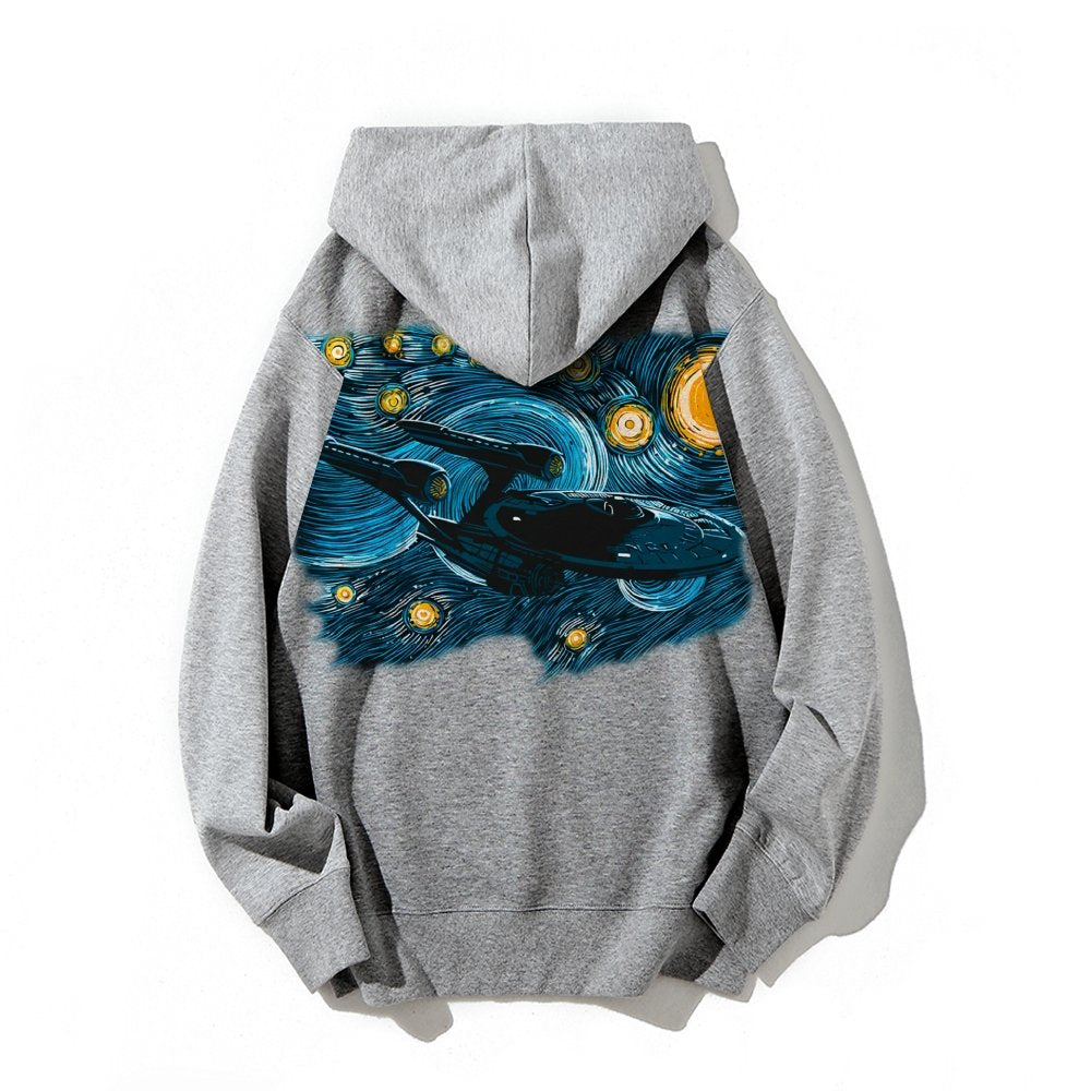 Printed Back Cotton Hoodie