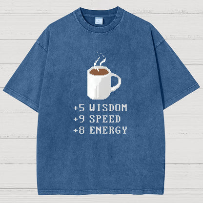Coffee Plus To Stats Vintage Distressed T-shirt