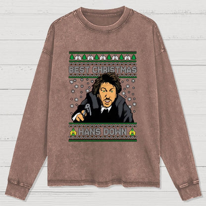 Best Christmas Hans Down Washed Long Sleeve Tee