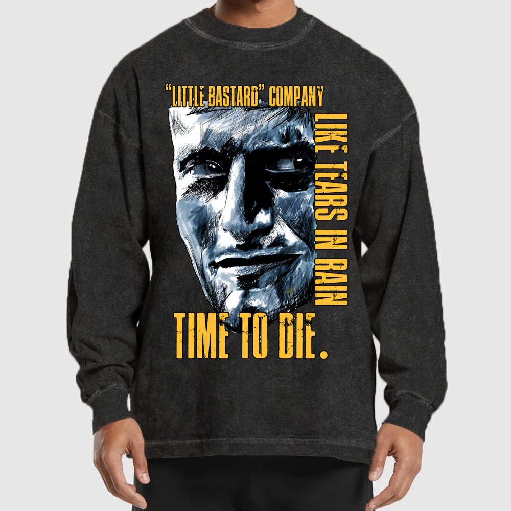 Time to die Washed Long Sleeve Tee 2507000326