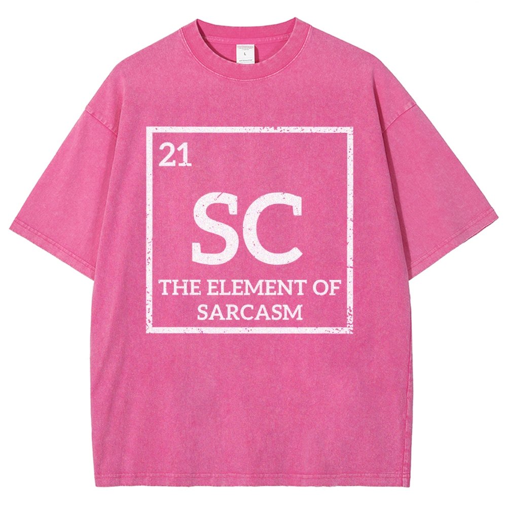 Sc The Element Of Sarcasm Vintage Distressed T-shirt