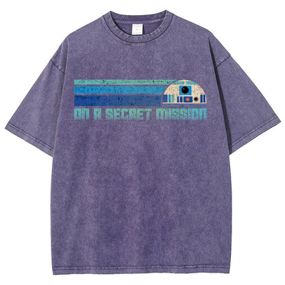 On A Secret Mission Vintage Distressed T-shirt