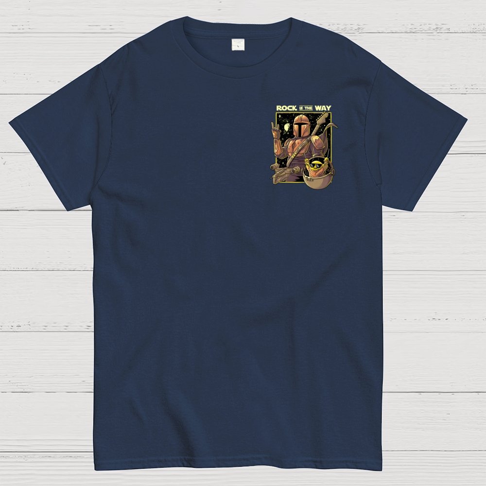 Rock Is The Way Front And Back Printing Geek T-Shirt