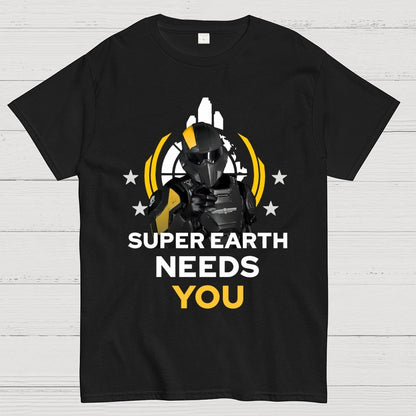 Super Earth Needs You Geek T-Shirt