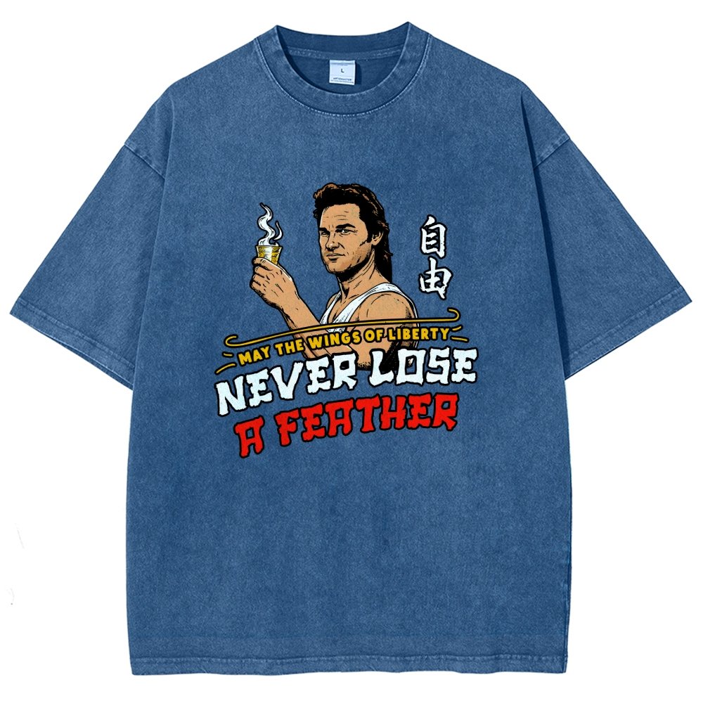 May the Wings of Liberty Never Lose a Feather Vintage Distressed T-shirt