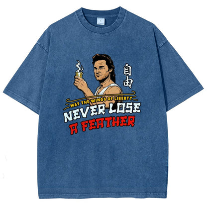 May the Wings of Liberty Never Lose a Feather Vintage Distressed T-shirt