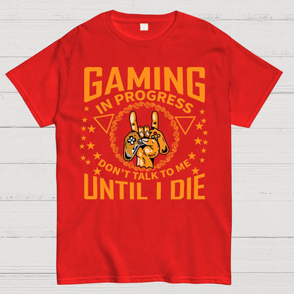 Don't talk to me while the game is going on Geek T-Shirt