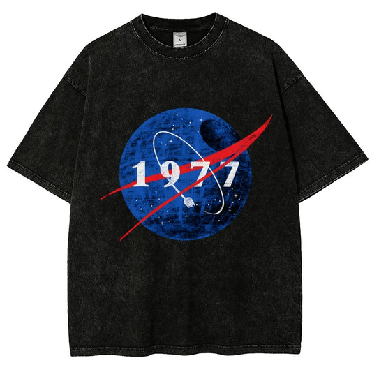 Space Force Origins 1977 Vintage Distressed T-shirt