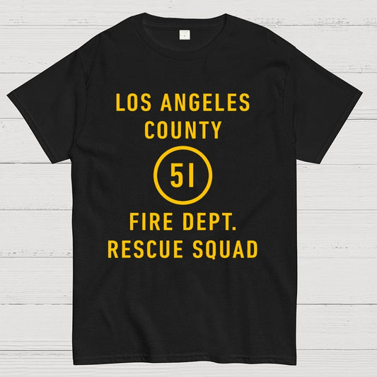 Emergency - Los Angeles County Fire Dept. Squad 51 Geek T-Shirt