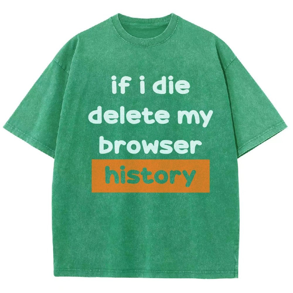 Delete my browswer history Vintage Distressed T-shirt