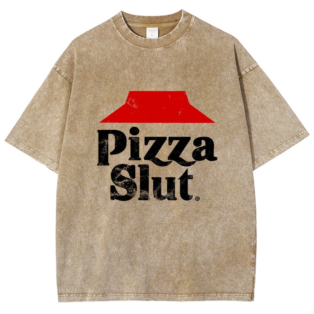 Pizza Slut Vintage Distressed T-shirt