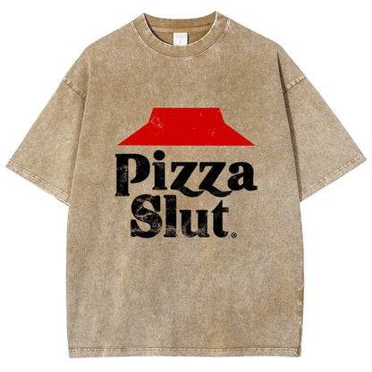 Pizza Slut Vintage Distressed T-shirt
