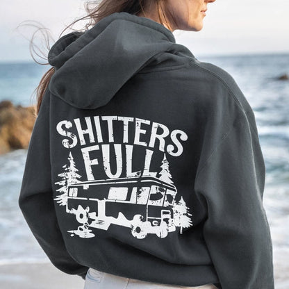 Shitters Full Printed Back Unisex Cotton Hoodie