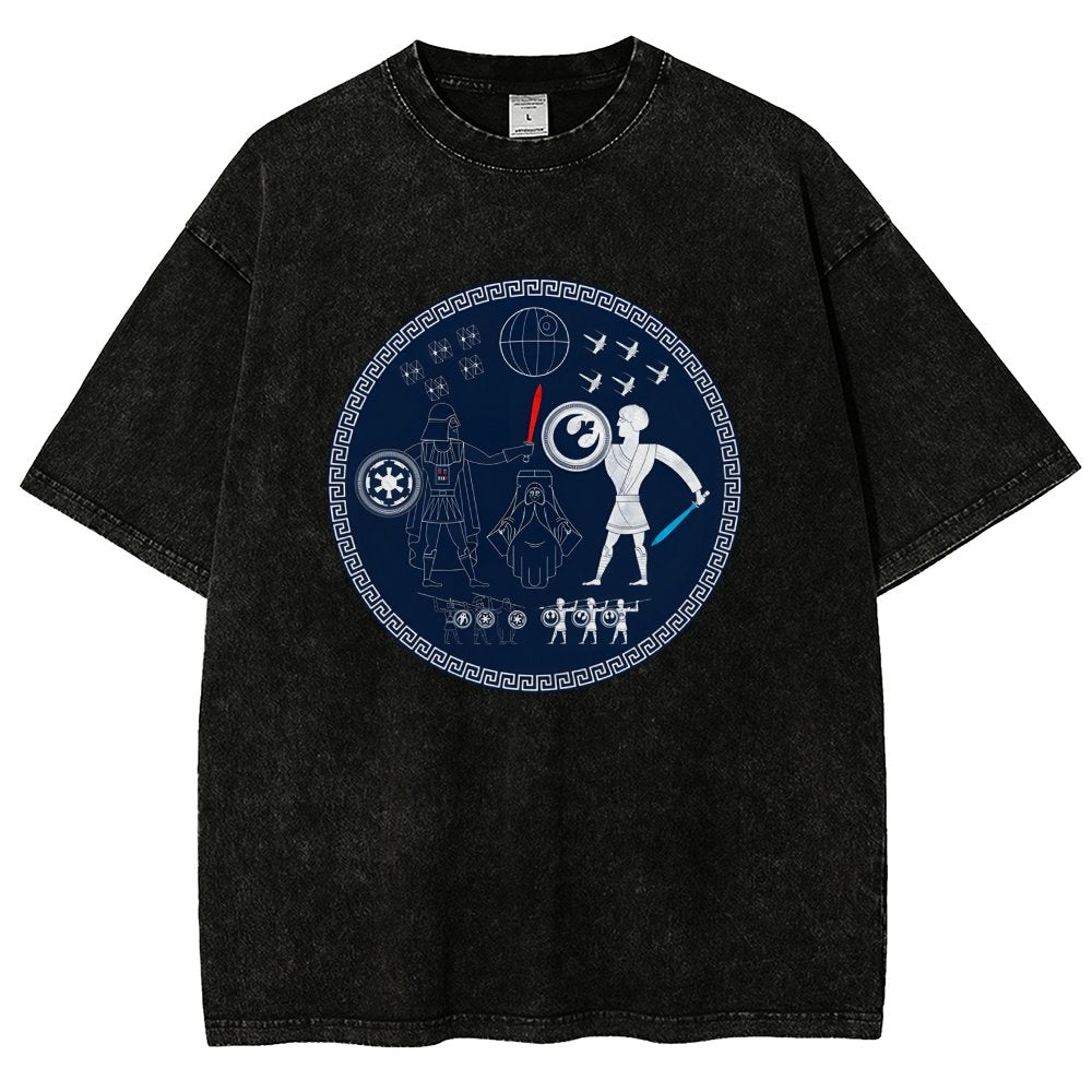Greek Wars Vintage Distressed T-shirt
