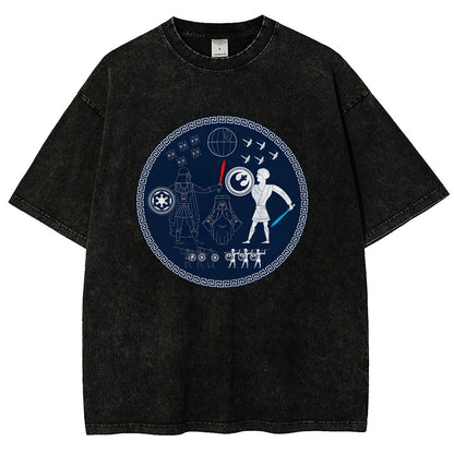 Greek Wars Vintage Distressed T-shirt