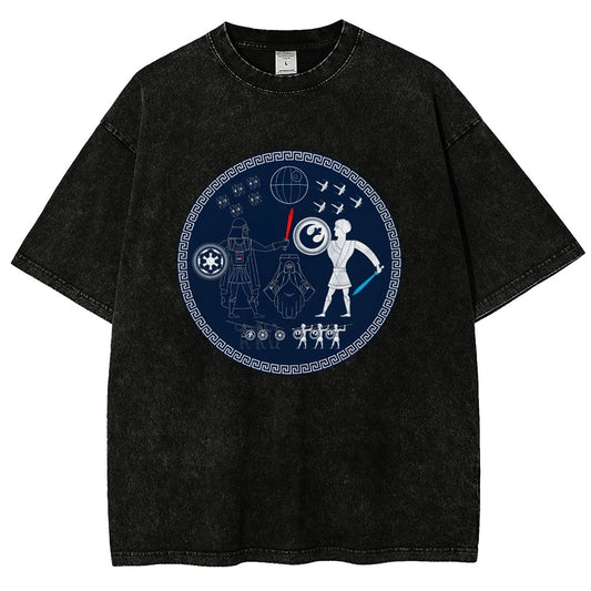 Greek Wars Vintage Distressed T-shirt