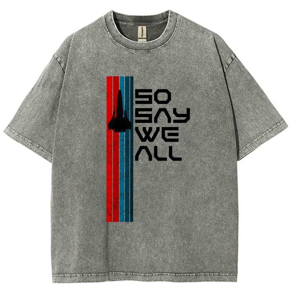 So Say We All Vintage Distressed T-shirt