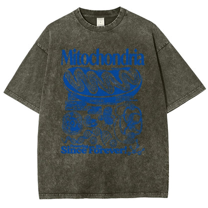 Mitochondria Vintage Science Vintage Distressed T-shirt
