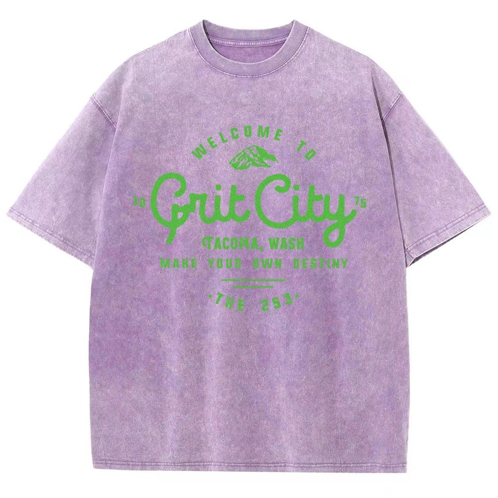 Grit City Tacoma Washington Vintage Distressed T-shirt