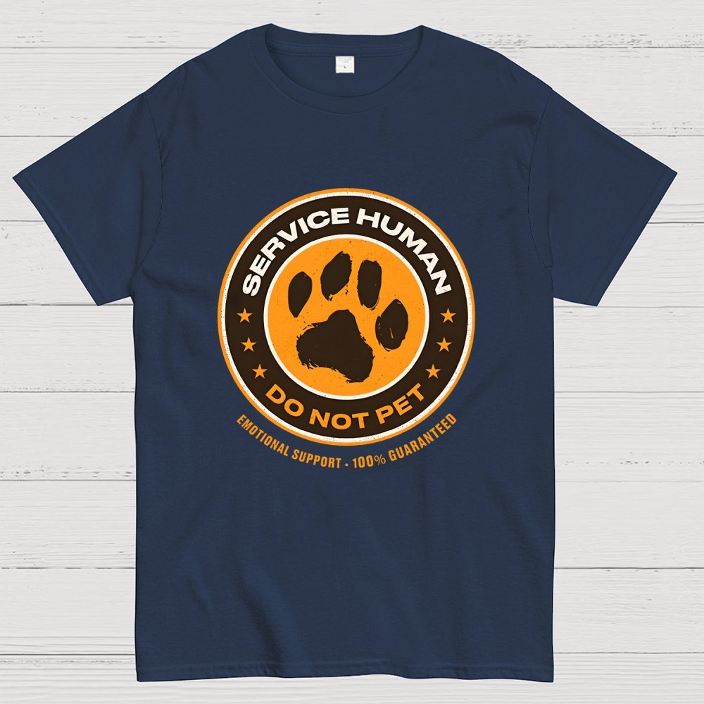 Service Human Do Not Pet Geek T-Shirt