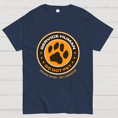 Service Human Do Not Pet Geek T-Shirt