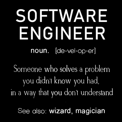 Software Engineer Definition Shirt Coder Definition Geek T-Shirt