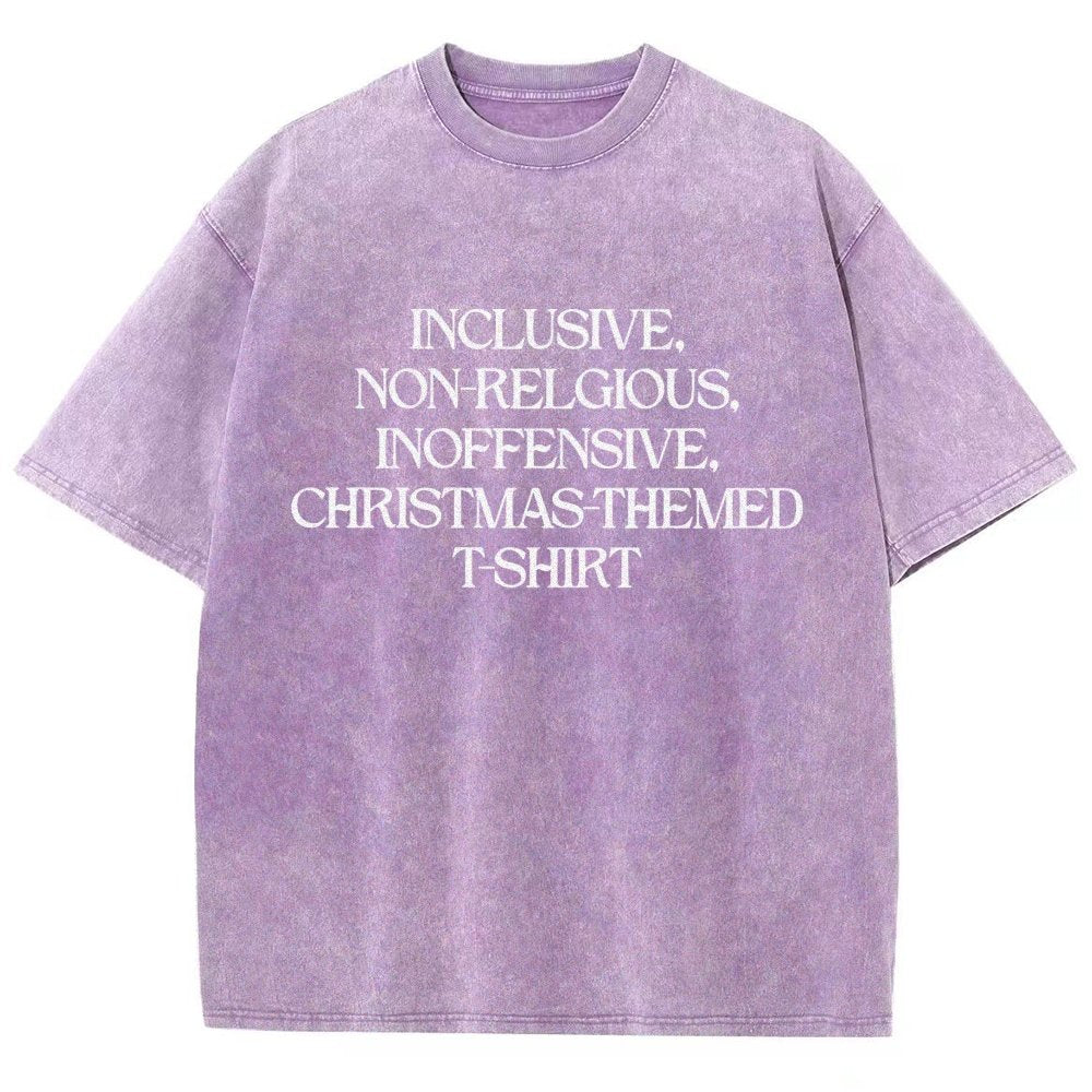 Christmas Themed Vintage Distressed T-shirt