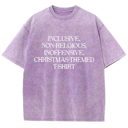 Christmas Themed Vintage Distressed T-shirt