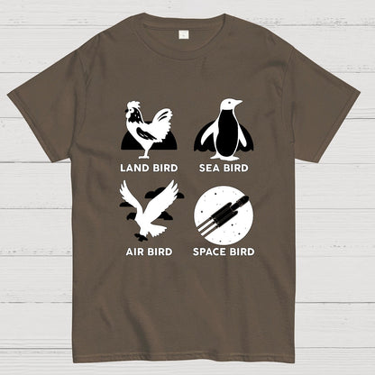 Bird Types Funny Geeky T-Shirt