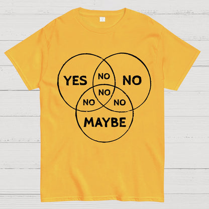 Venn In Doubt Say No Geek T-Shirt