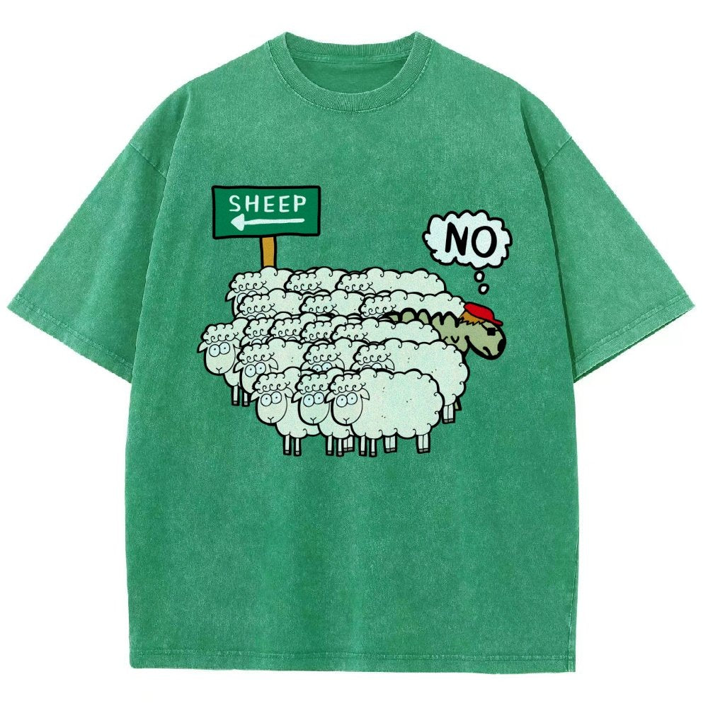 Don’T Be A Sheep Vintage Distressed T-shirt