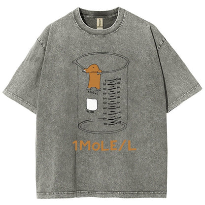 Ute One Mole Per Liter Chemistry Avogadros Day Vintage Distressed T-shirt