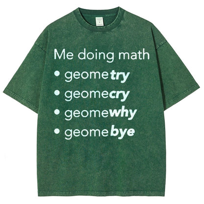 Me Doing Math Vintage Distressed T-shirt