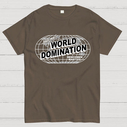 Ask Me About My Plans for World Domination Geek T-Shirt