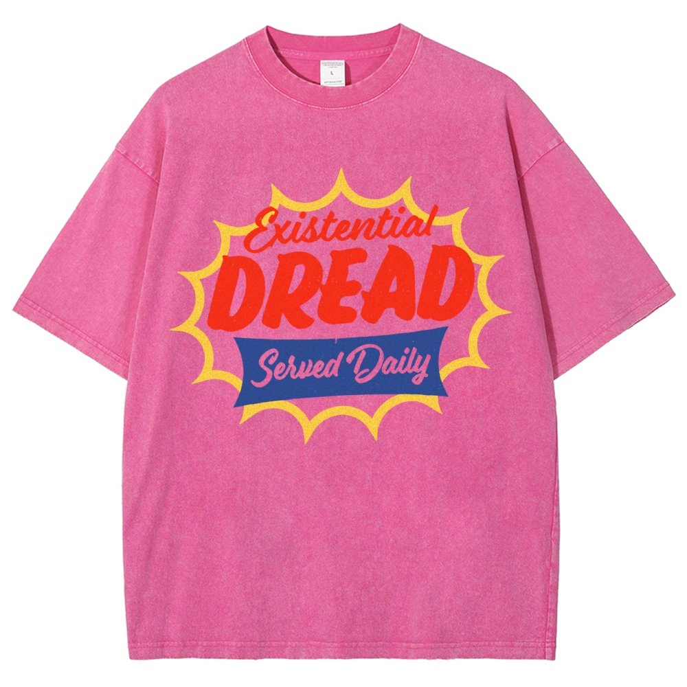 Existential Dread Vintage Distressed T-shirt