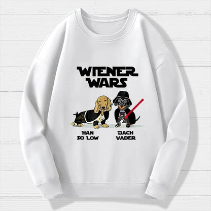 Wiener Wars Funny Dachshund Geek Cotton Sweatshirt