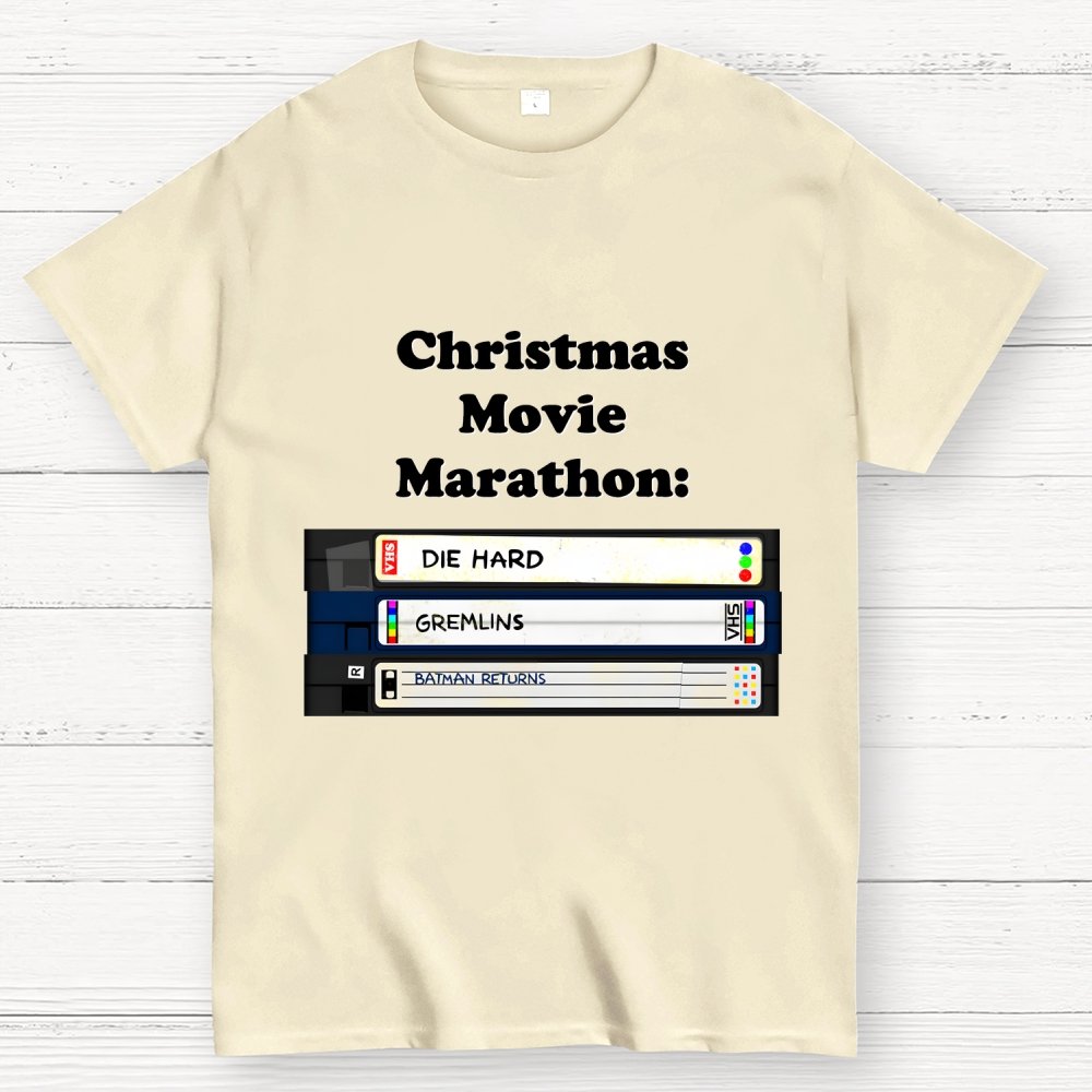 Christmas Movie Marathon (green variant) Geek T-Shirt