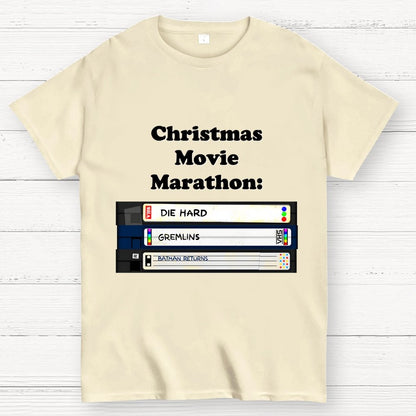 Christmas Movie Marathon (green variant) Geek T-Shirt